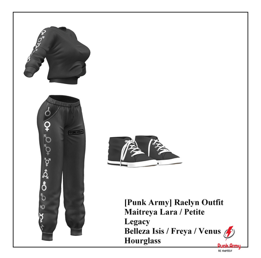 Second Life Marketplace - [Punk Army] Raelyn Outfit DEMO